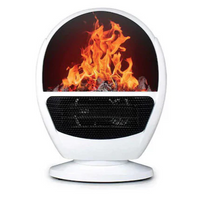 **Aeroterma electrica, Flame Heater, tip semineu cu simulare flacari, 1500 W