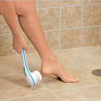 **Perie de baie rotativa, pentru curatare si masaj sub dus, 5 in 1, Spin Spa