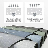 **Covoras silicon super absorbant pentru baie, cu uscare rapida
