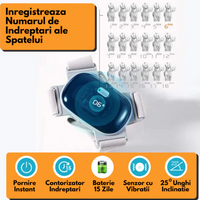 **Centura Corectoare Pentru Spate, Cu Afisaj LCD Si Senzor De Vibratie