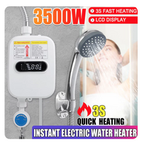 **Mini Boiler Electric, 3500W, Cu Afisaj Digital Al Temperaturii, Alimentare La Retea, 220V