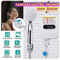 **Mini Boiler Electric, 3500W, Cu Afisaj Digital Al Temperaturii, Alimentare La Retea, 220V