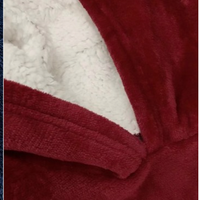 **Set 2 x Patura tip hanorac, cu gluga, calduroasa si pufoasa