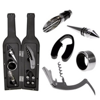 Set cadou elegant pentru vin cu 5 accesorii