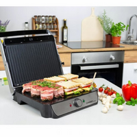 Gratar electric First Austria, placi antiaderente detasabile, 2000 W