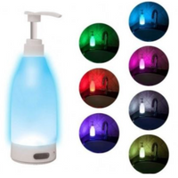 Dozator de sapun cu lumina LED Soap Brite se poate folosi pentru sapun lichid, gel dezinfectant, lotiune, detergent de vase, gel de dus etc