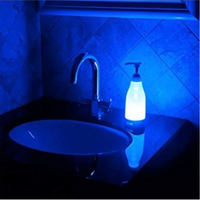 Dozator de sapun cu lumina LED Soap Brite se poate folosi pentru sapun lichid, gel dezinfectant, lotiune, detergent de vase, gel de dus etc