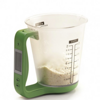 Cana gradata cu cantar digital. Cantareste mase solide si lichide.