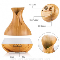 Difuzor aromaterapie cu ultrasunete, lumina ambientala si rezervor de 400ml