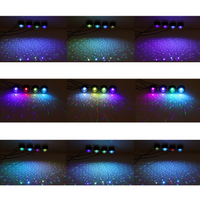 Set 4 lumini auto interior, a10, usb, led rgb