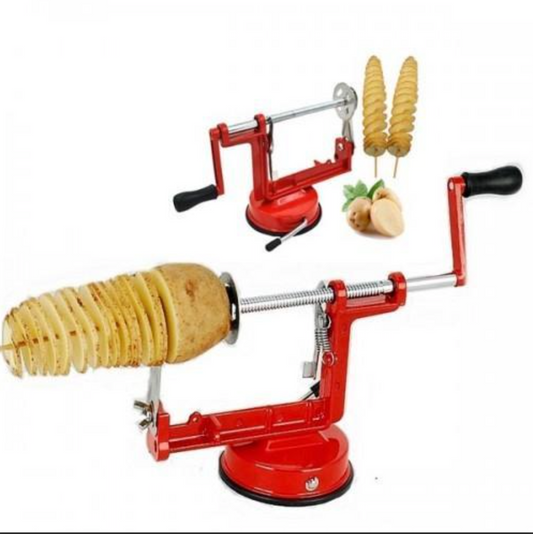 Aparat pentru taiat cartofi / mere in forma de spirala