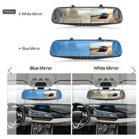 '-Oglinda retrovizoare cu camera HD 1080P, DVR auto, cu microfon si difuzor incorporate + camera suplimentara marsarier