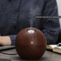 '-Umidificator rotund de aer cu ultrasunete maro
