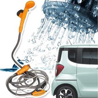 '- Set dus auto portabil pentru camping, 12 V, cablu 5M