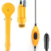 '- Set dus auto portabil pentru camping, 12 V, cablu 5M