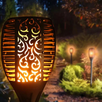 Lampa solara tip torta cu efect flacara, 51.5 cm