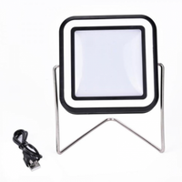 '- Proiector 30 leduri 10W lumina alba rece. Incarcare cu panou solar si USB