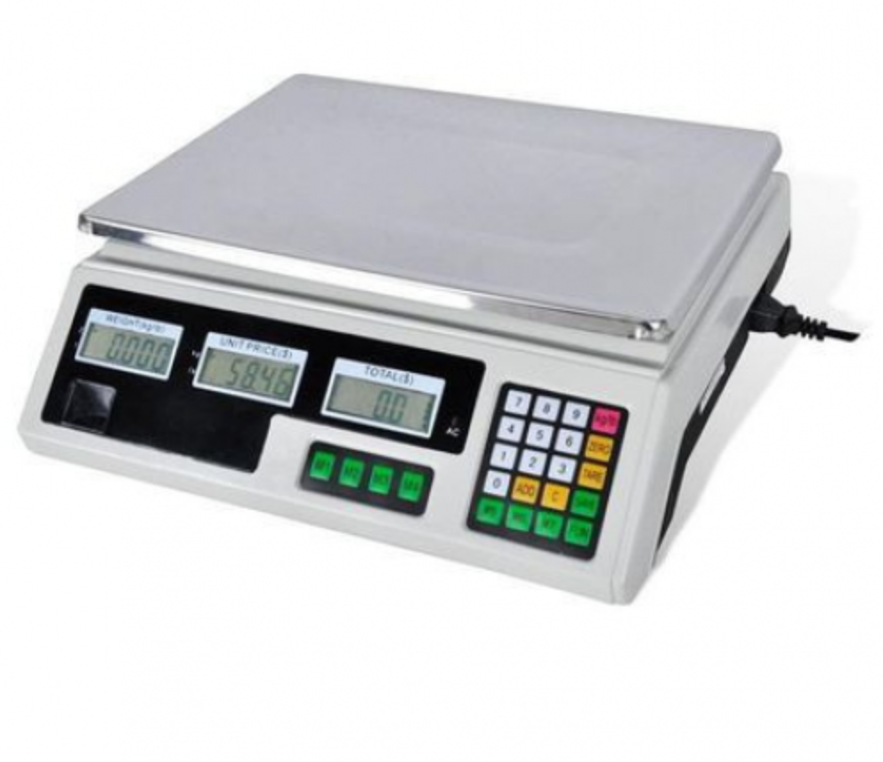 '- Cantar Electronic cu Calculator Pret si Afisaje LCD pentru Comert - Capacitate 40kg