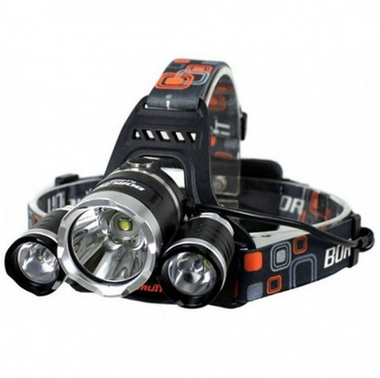 '- Lanterna de cap 3 Led Cree XML, T6, frontala + 2 acumulatori 18650
