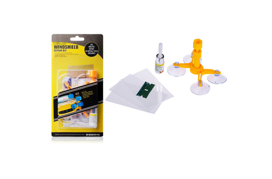 '- Kit reparare parbriz auto Genieforce, pentru repararea crapaturilor sau zgarieturilor din parbriz