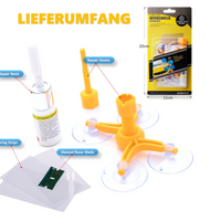 '- Kit reparare parbriz auto Genieforce, pentru repararea crapaturilor sau zgarieturilor din parbriz
