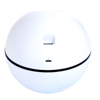 '- Umidificator de aer Ultrasonic Minge Lampa&Ventilator, USB, DC 3.7V, 300ml, baterie 2000ma, Alb