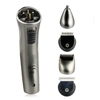 Masina de Tuns Zenino® - 7 in 1, Precizie Turbo, 4 Capete Diferite, Accesorii Incluse, Trimmer Barba si Par, Argintiu