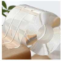 '- Banda Dublu Adeziva Profesionala Zenino - Reutilizabila dupa Spalare, Fara Urme, Puternica, 1M, Transparenta