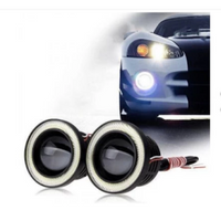 '- Set 2 proiectoare auto cu LED Angel Eyes, 76 mm, lumina alba