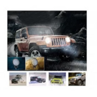 '- Proiector LED BAR, OFF ROAD, rotund, 9 LED, 27 W, 11 cm