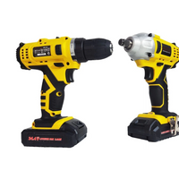 '- Set trusa bormasina de insurubat si bormasina de impact, 2 acumulatori si accesorii incluse, 3.0Ah, 24.4V