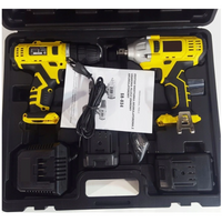 '- Set trusa bormasina de insurubat si bormasina de impact, 2 acumulatori si accesorii incluse, 3.0Ah, 24.4V