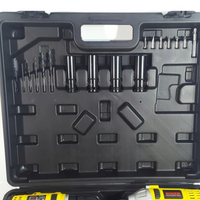 '- Set trusa bormasina de insurubat si bormasina de impact, 2 acumulatori si accesorii incluse, 3.0Ah, 24.4V