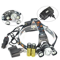 Set 4 x Lampa 100 LED cu panou solar, senzor de miscare +CADOU Lanterna profesionala de cap reglabila cu triplu LED