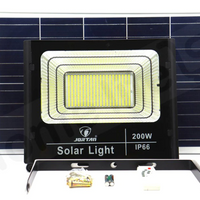 '- Proiector LED Jortan IP66 200W, panou solar si telecomanda cu functii multiple