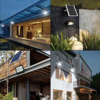 '- Proiector LED Jortan IP66 200W, panou solar si telecomanda cu functii multiple