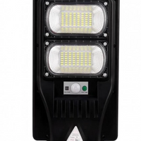 Lampa Stradala LED Cu Incarcare Solara, 4U®, 100W, Senzor Miscare, Acumulator Intern, Telecomanda
