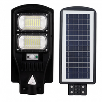 Lampa Stradala LED Cu Incarcare Solara, 4U®, 100W, Senzor Miscare, Acumulator Intern, Telecomanda