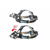 '- Lanterna de cap 3 Led Cree XML, T6, frontala + 2 acumulatori 18650