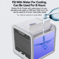 '- Mini Racitor de aer cu lumina RGB 7 culori