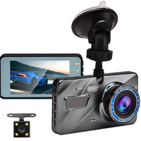 Camera de bord DVR, dubla, Full HD, 4”