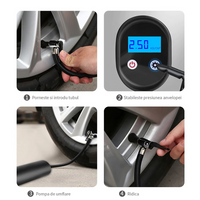 '- Compresor auto portabil, reincarcabil, fara fir, lanterna