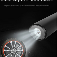 '- Compresor auto portabil, reincarcabil, fara fir, lanterna