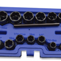 '- Trusa tubulare, extras suruburi, prezoane, piulite, 13 piese