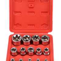 '- Trusa chei tubulare Torx 1/2, 3/8, 1/4, 14 piese