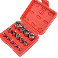 '- Trusa chei tubulare Torx 1/2, 3/8, 1/4, 14 piese