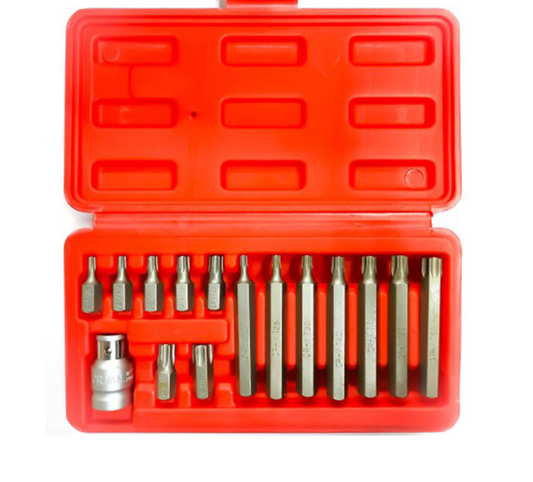 '- Set capete biti Torx H10, 15 piese
