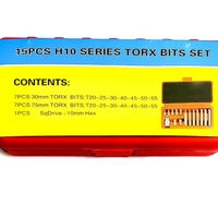 '- Set capete biti Torx H10, 15 piese