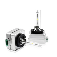 '- Set 2 becuri Xenon D1S White auto pentru far, suport metalic, 35W, 6000K