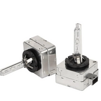 '- Set 2 becuri Xenon D1S White auto pentru far, suport metalic, 35W, 6000K